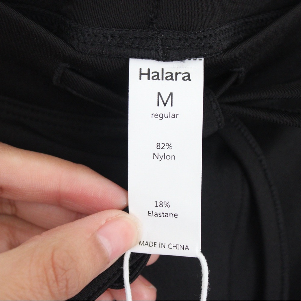 Halara High Waisted Drawstring Pockets Wide Leg Yoga Pants - Picture 8 of 9